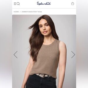 Splendid Women's Amber Tank Top in Pale Oak Heather